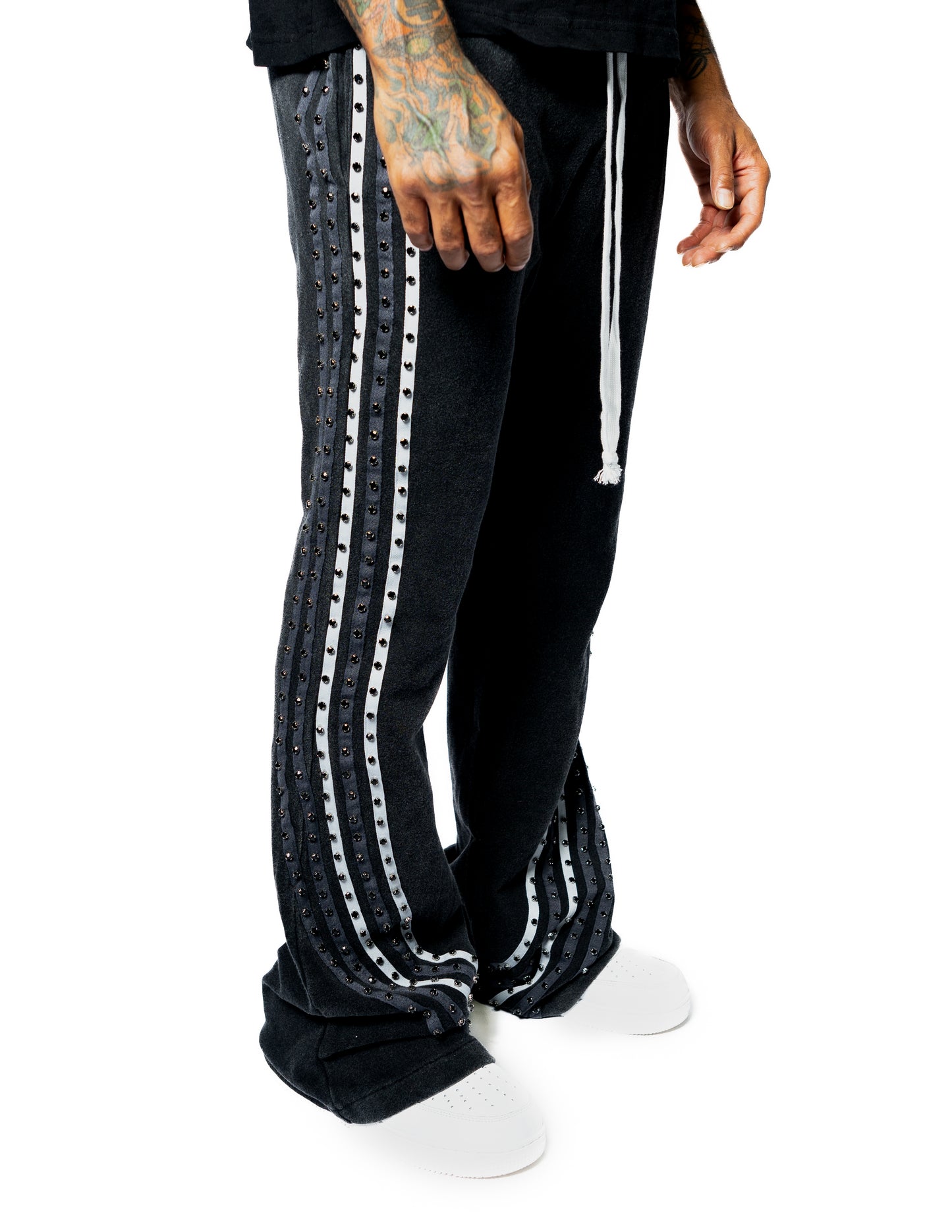 Black Gemstone Pants