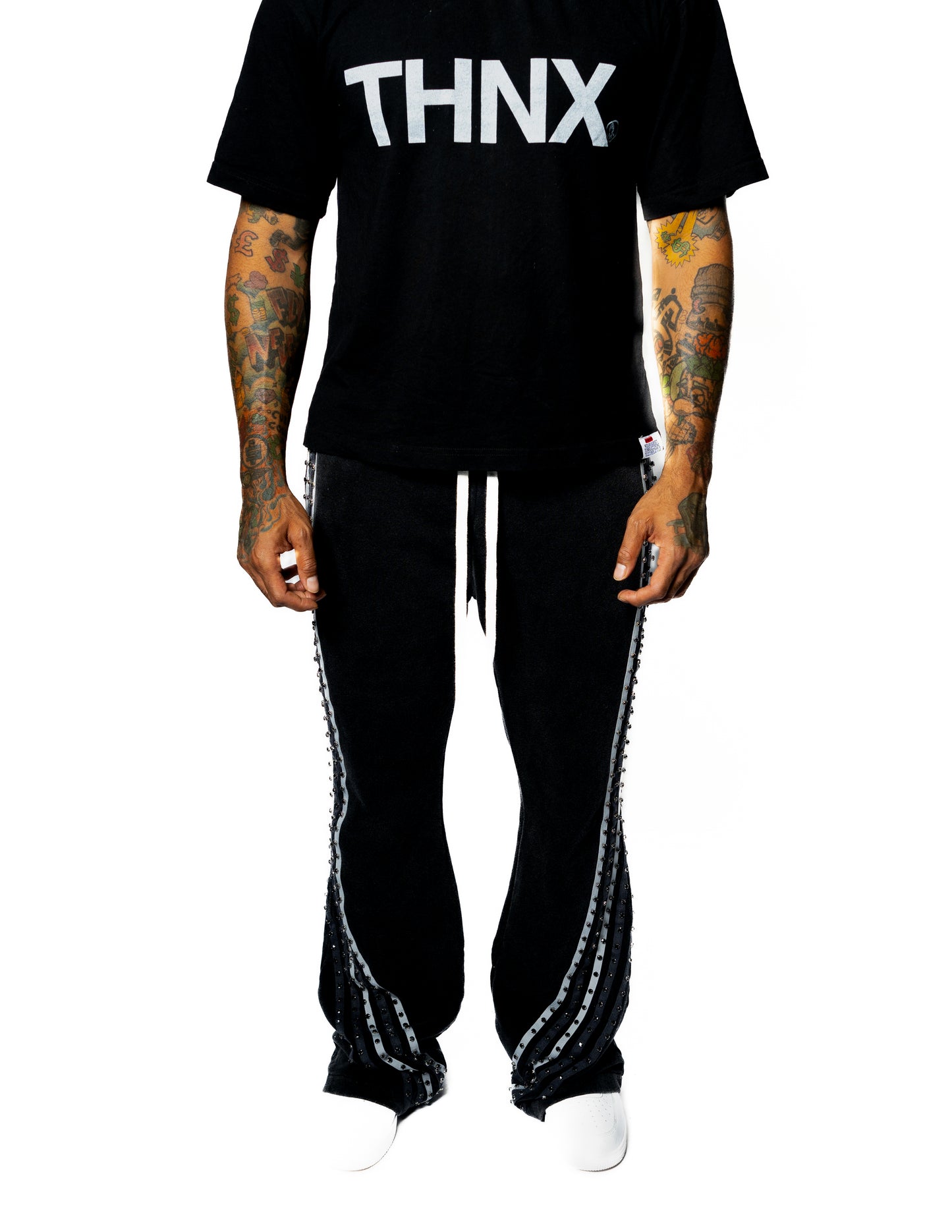 Black Gemstone Pants