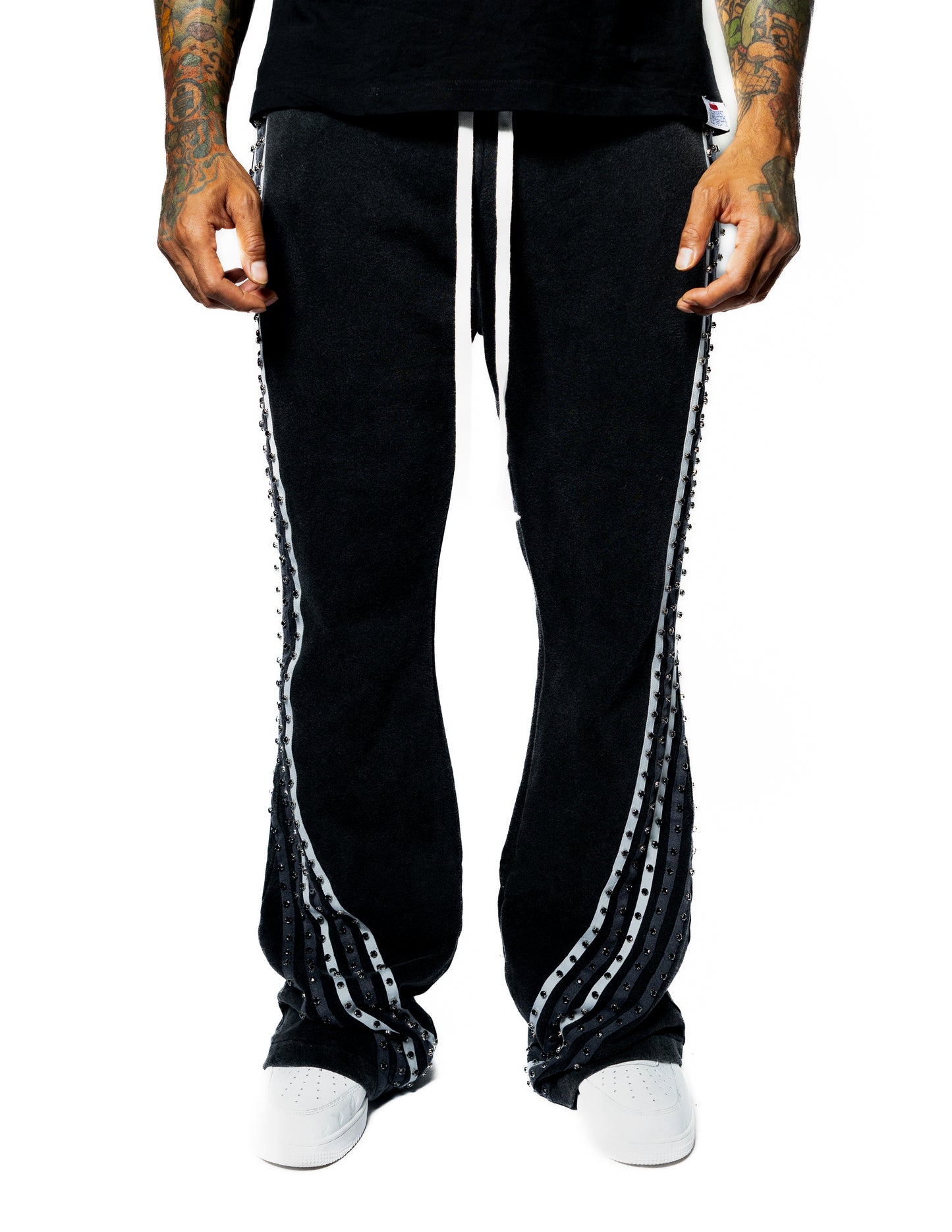 Black Gemstone Pants