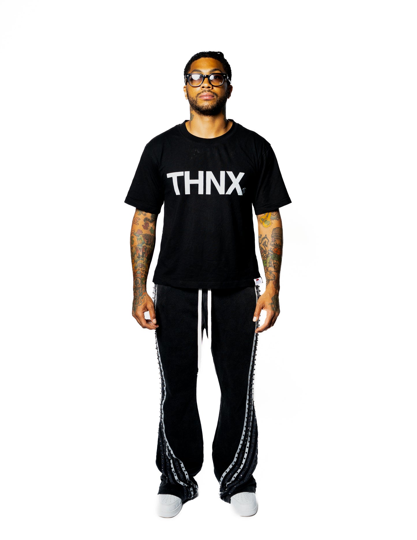 Black Gemstone Pants