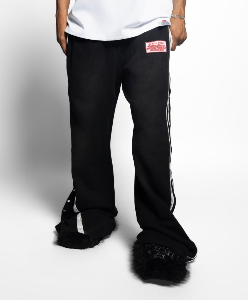Double Flared Breakaway Pants Black