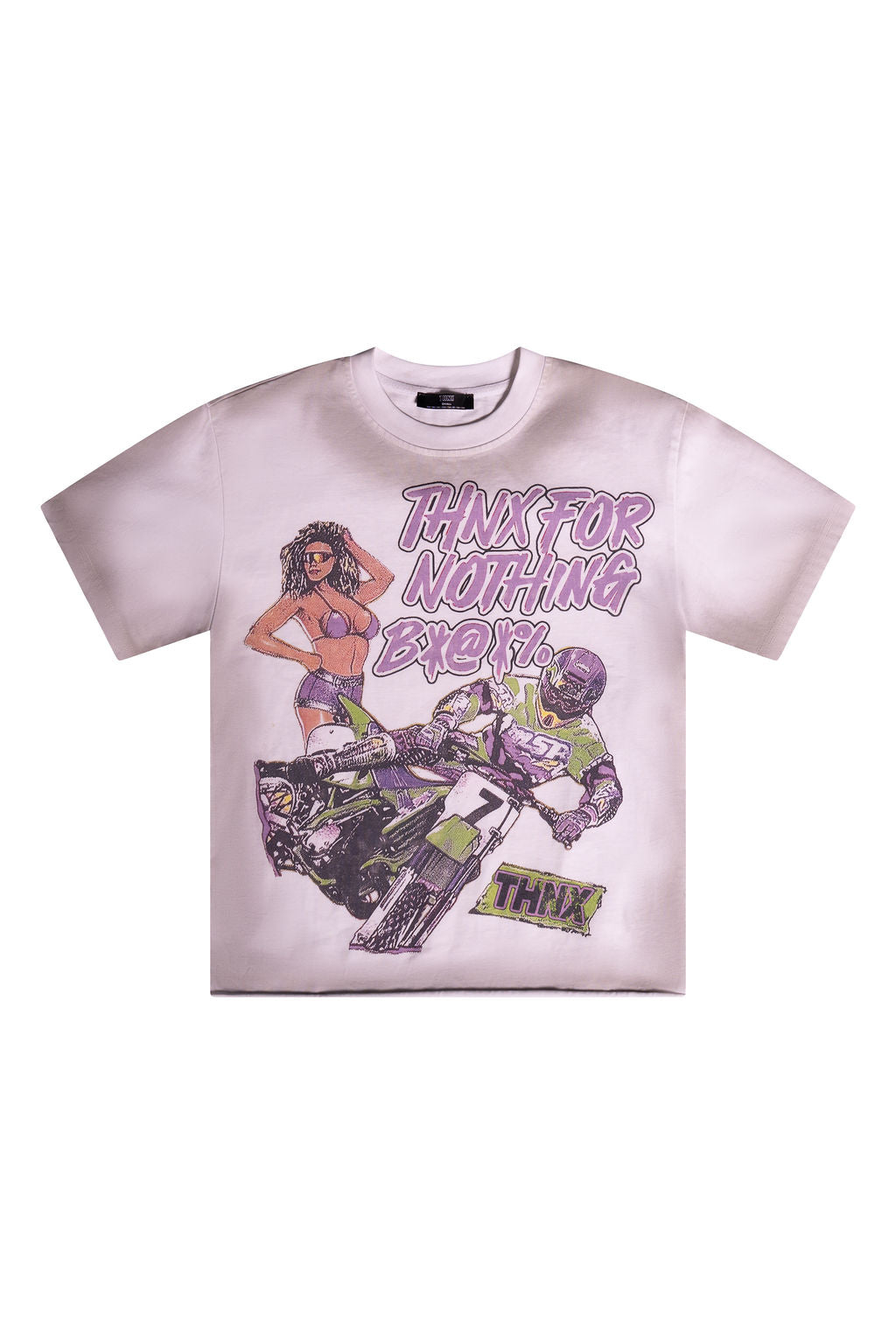 THNX FOR NOTHING B*@*%, TEE WHITE