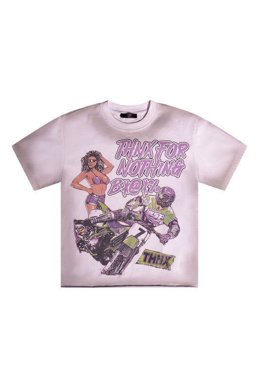 THNX FOR NOTHING B*@*%, TEE WHITE