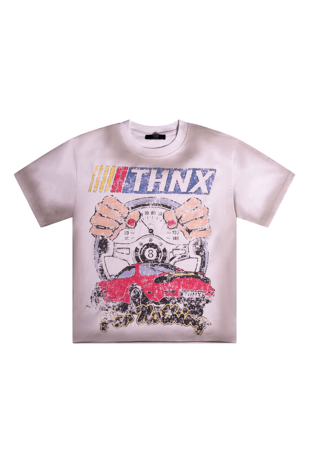 GRAB THE WHEEL TEE WHITE