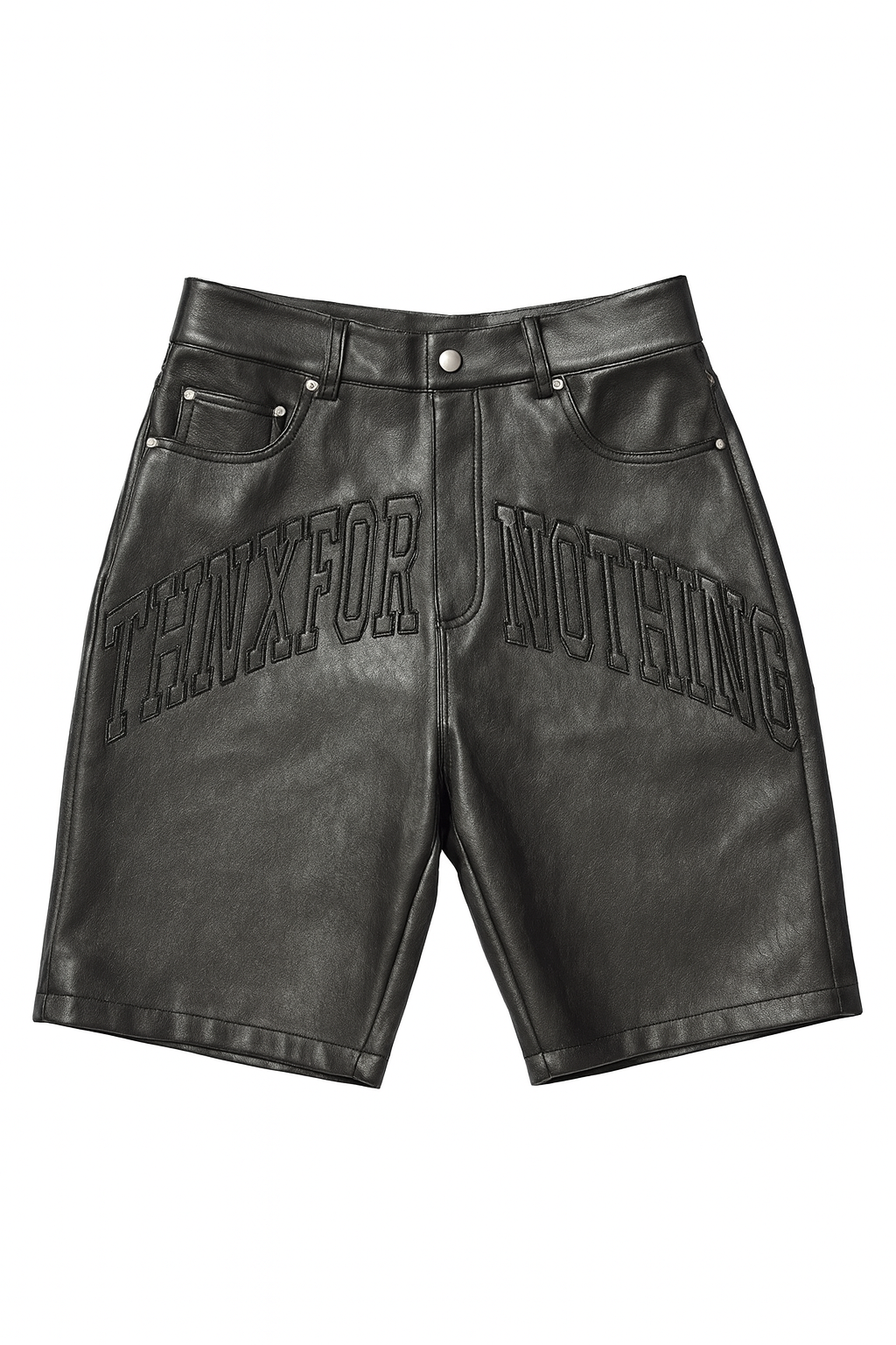 Thnx Leather Jorts