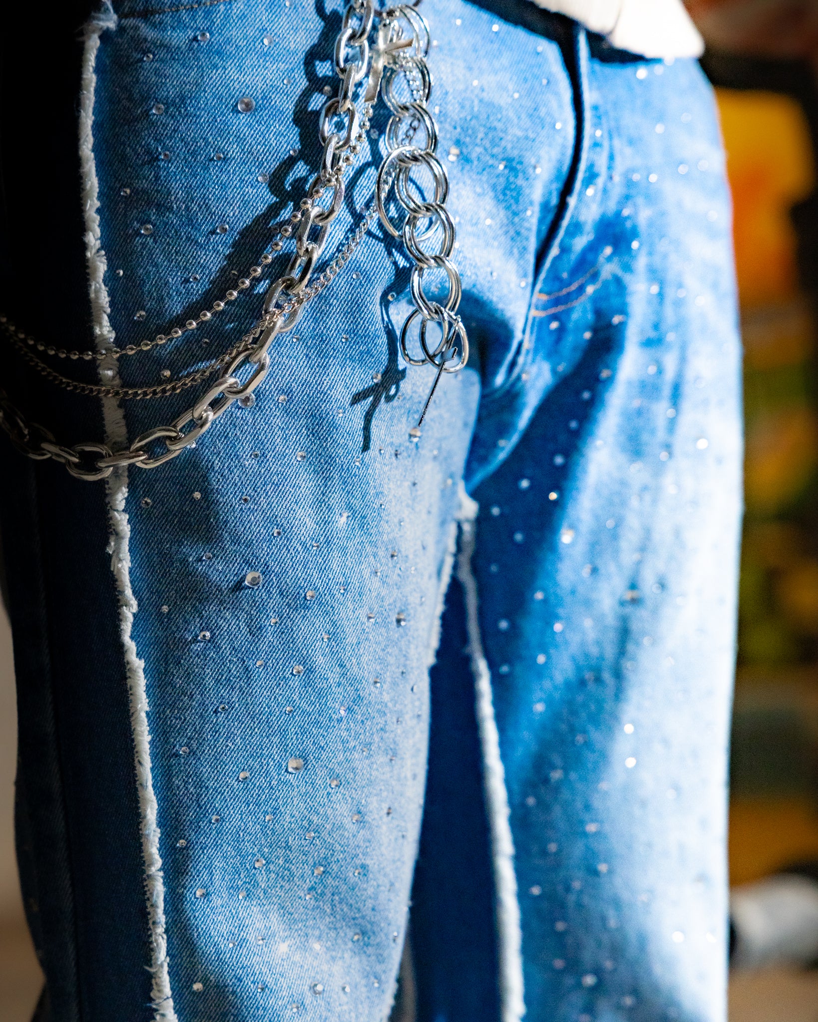 Silver Jesus Wallet Chain