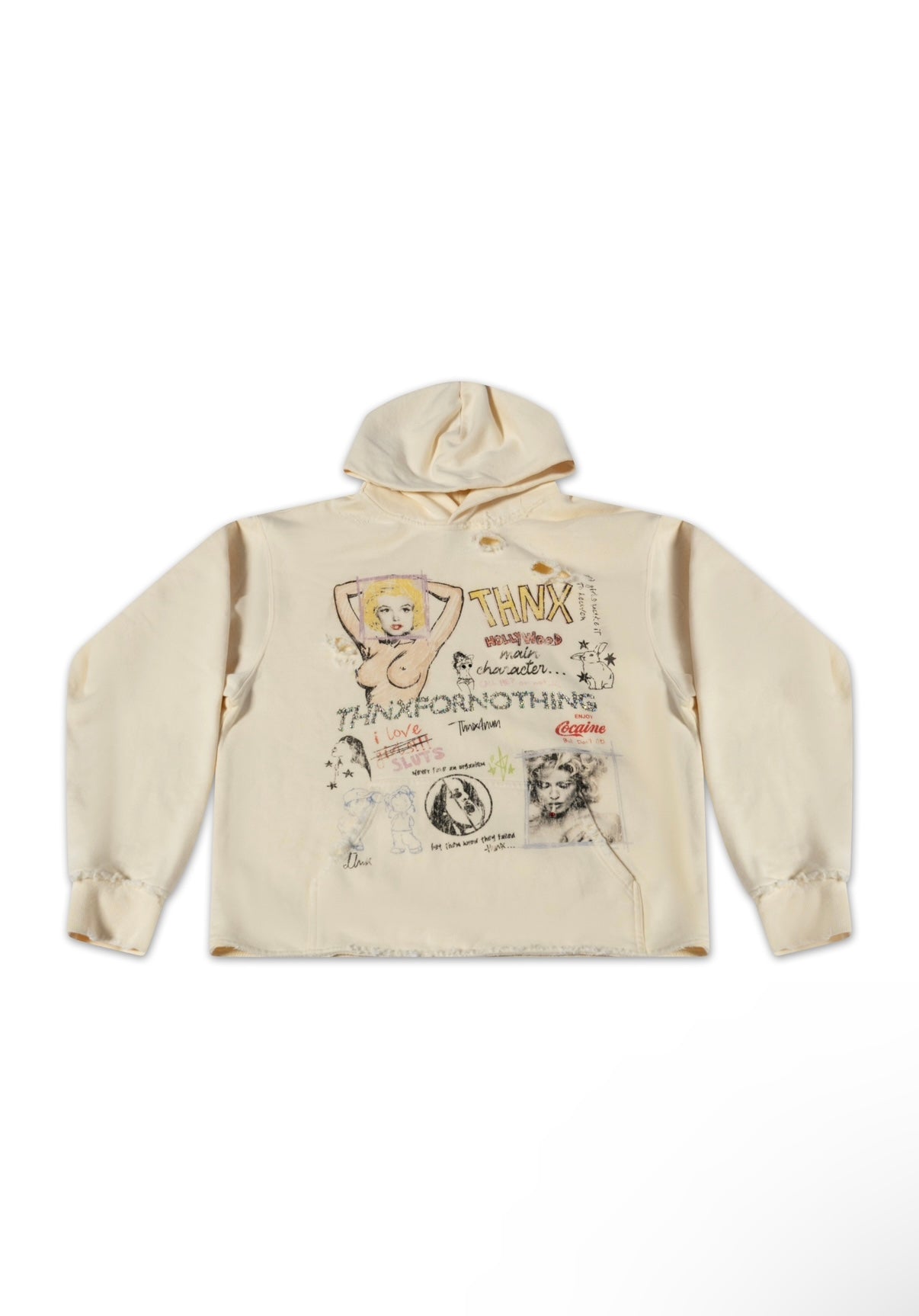 Thnx 4 Nun Print Hoodie