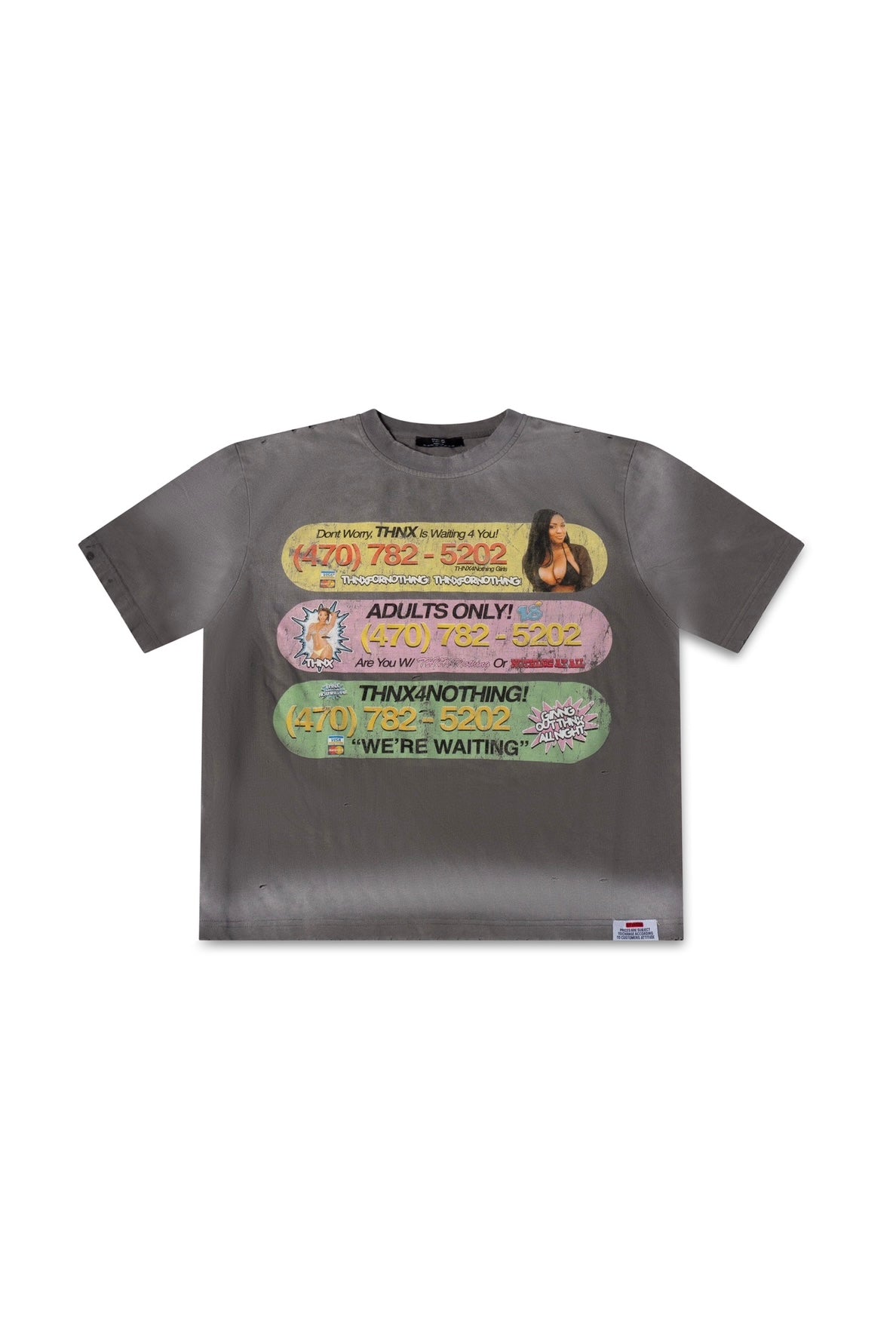 1-470 HOTLINE TEE WHITE/GREY