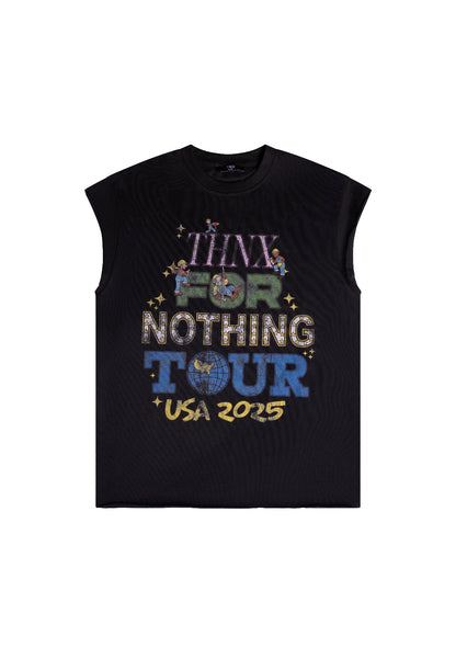 THNX FOR NOTHING TOUR CUTOFF BLACK