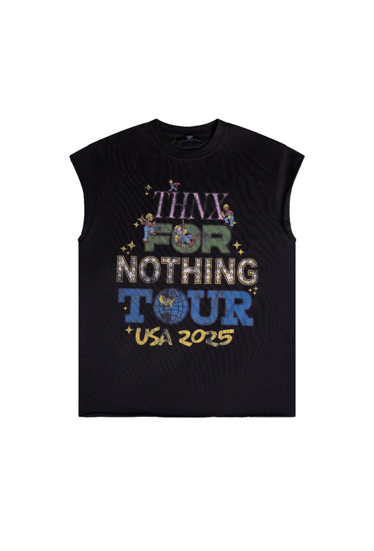 THNX FOR NOTHING TOUR CUTOFF BLACK