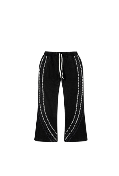 Black Gemstone Pants