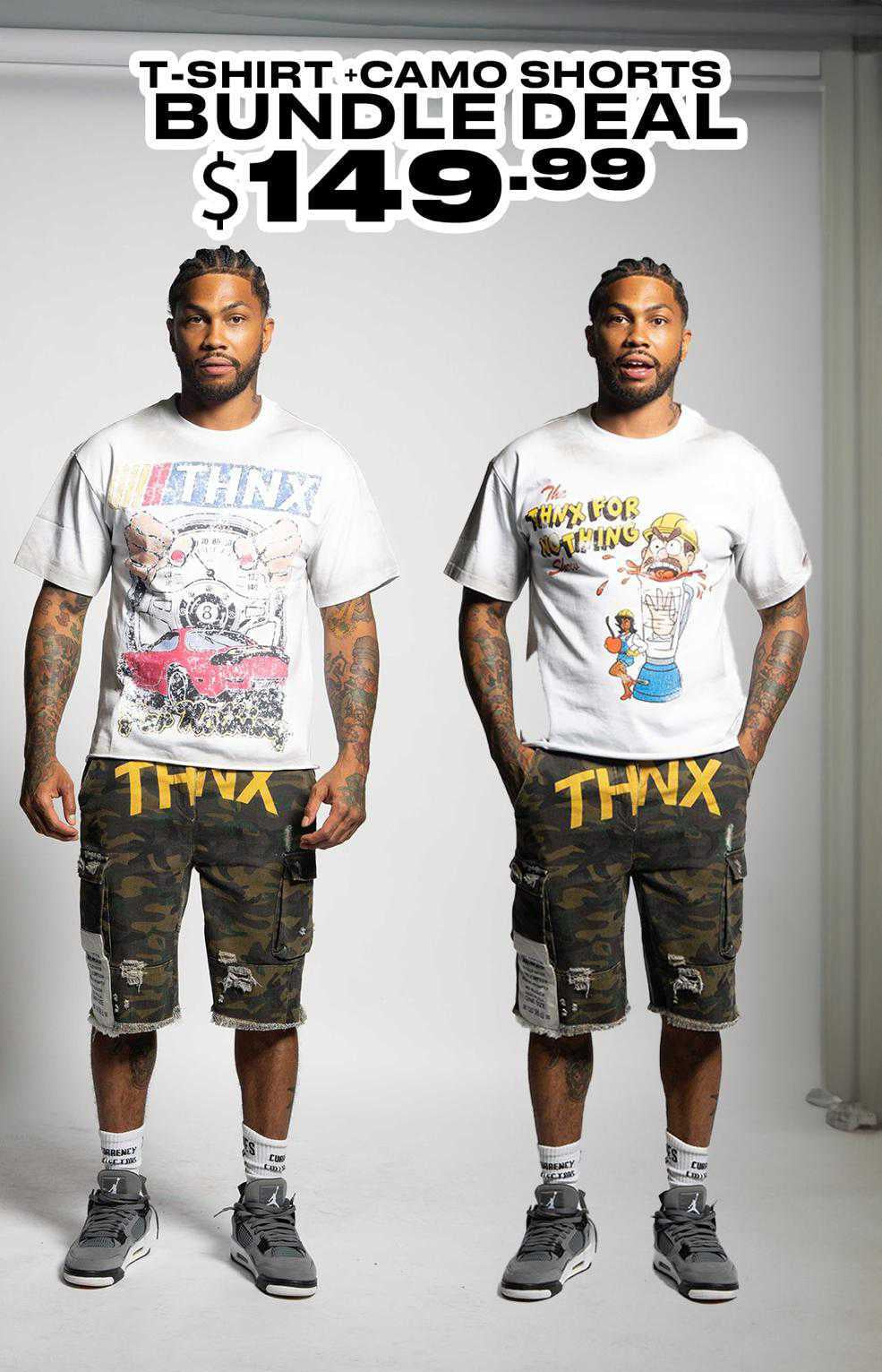 T-shirt + Camo Shorts Bundle Deal