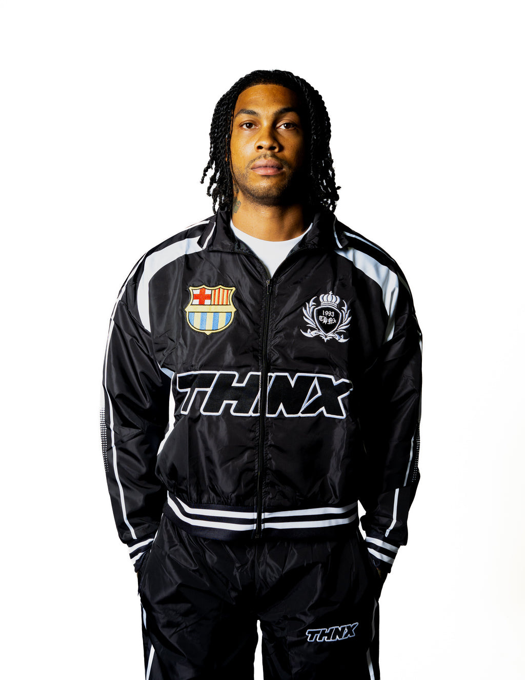 Thnx Soccer Nylon Zip Up