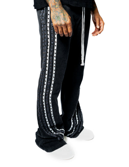 Black Gemstone Pants