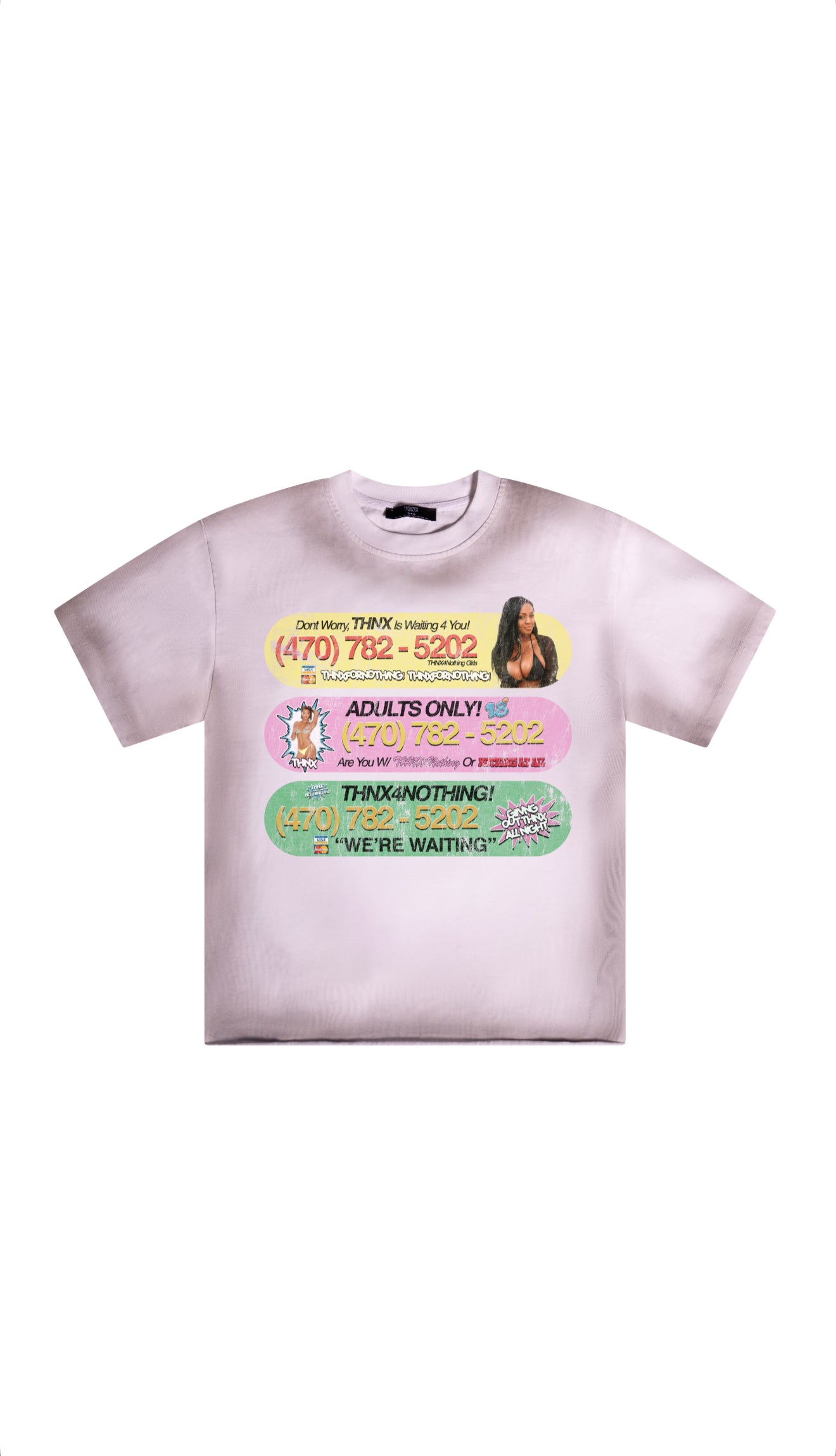 1-470 HOTLINE TEE WHITE/GREY