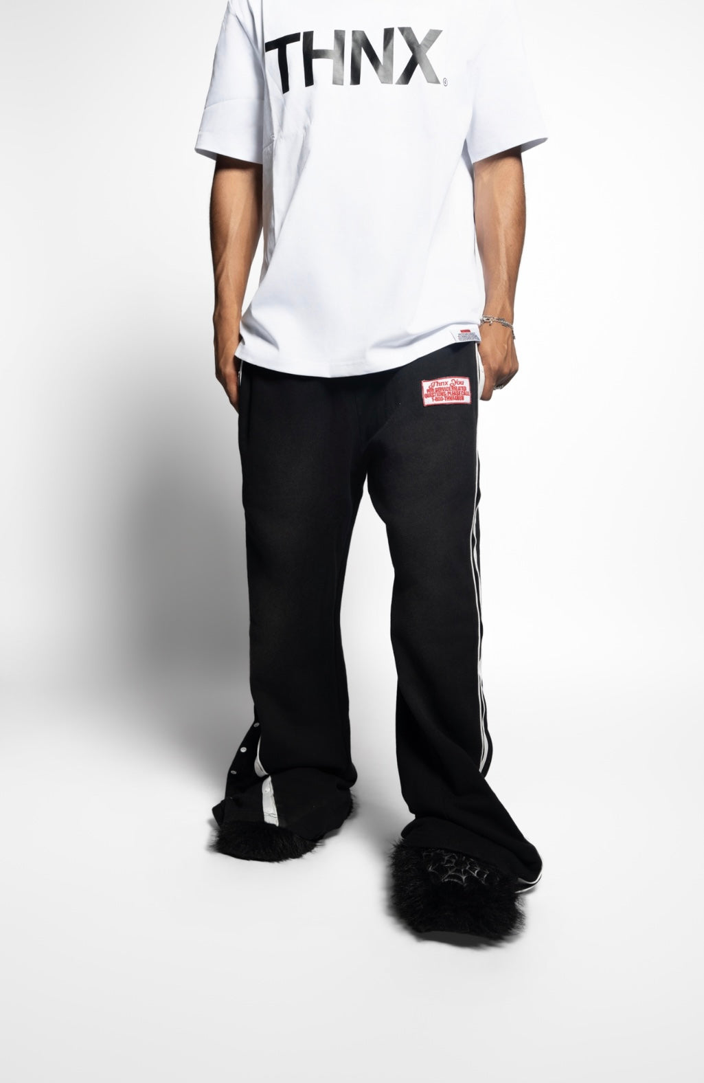 Double Flared Breakaway Pants Black