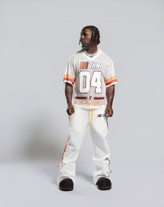 THNX WHITE NYLON PANTS