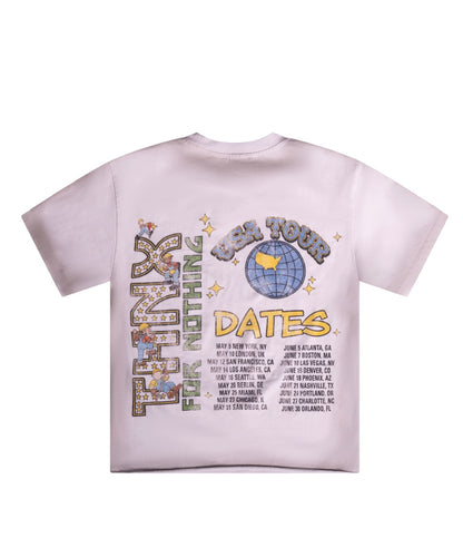 THNX FOR NOTHING TOUR TEE WHITE