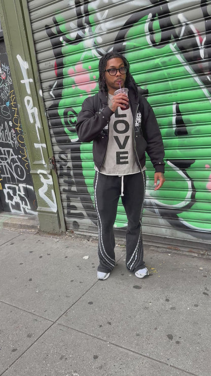 Black Gemstone Pants